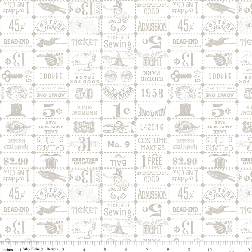 Costume Maker's Act II Ticket Grid White