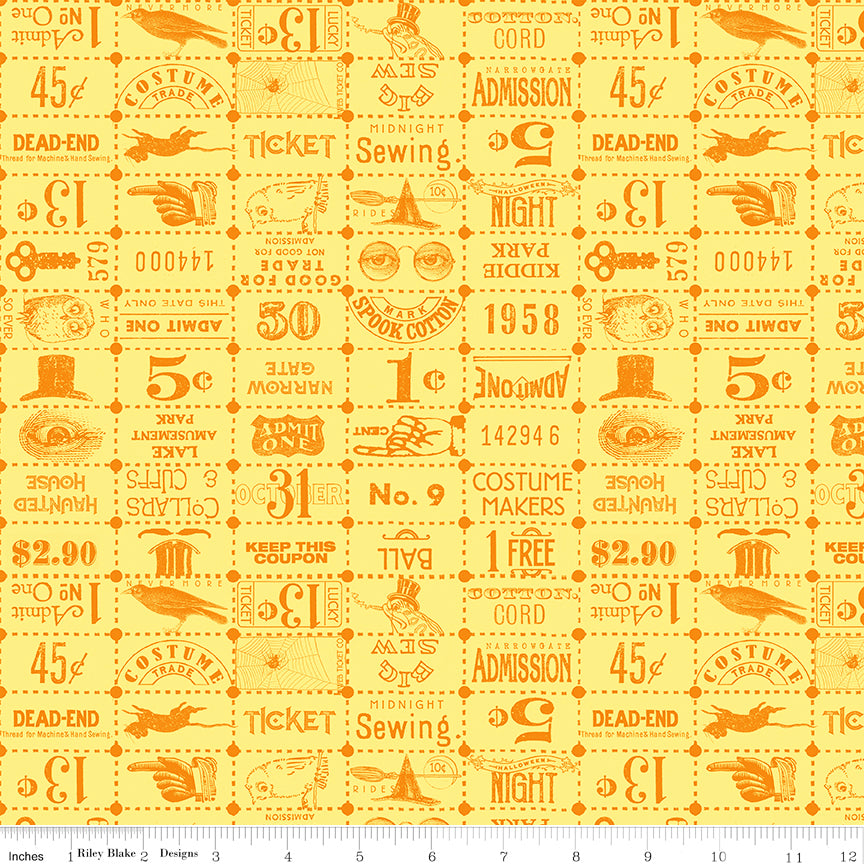 Costume Maker's Act II Ticket Grid Yellow