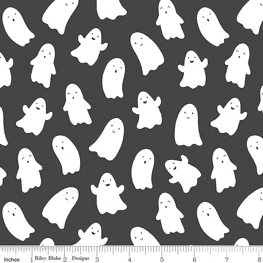 Hey Pumpkin Ghosts Charcoal