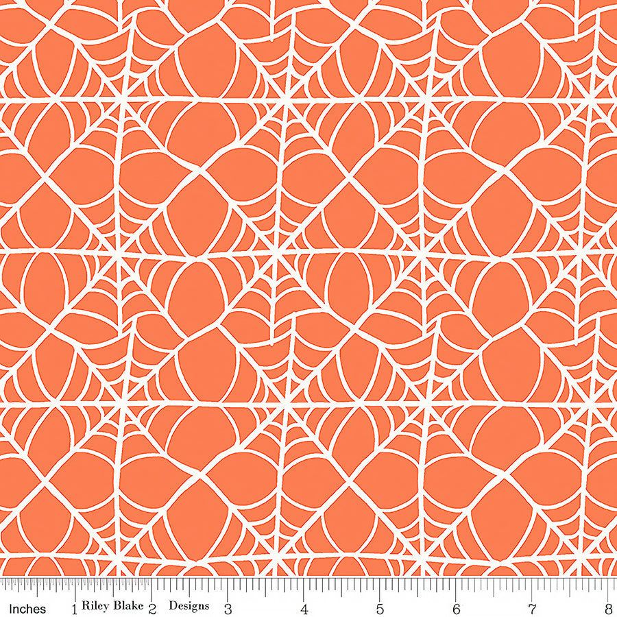 Hey Pumpkin Webs Orange