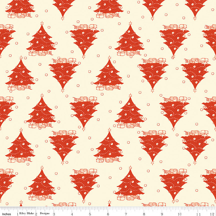 Classic Christmas Trees Parchment