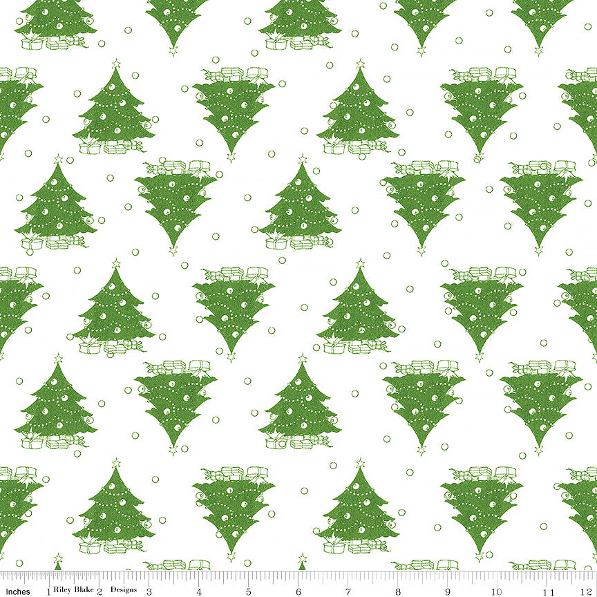 Classic Christmas Trees White