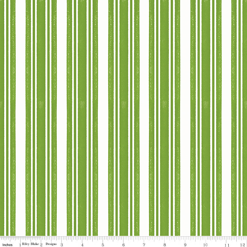 Classic Christmas Stripe Green