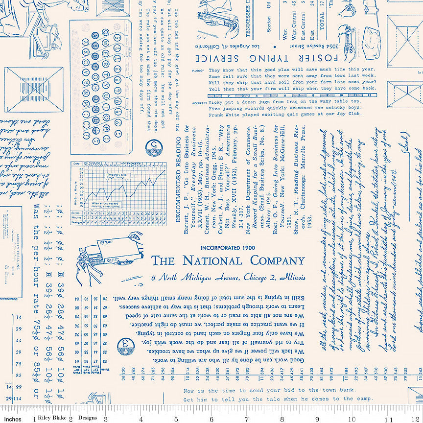 TYPE/ography Background Denim