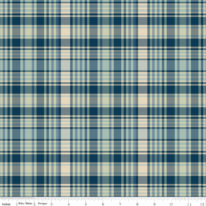 Plaid-Venture Club Fisher Blue