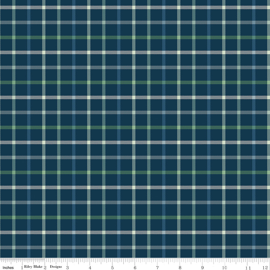 Plaid-Venture Club Camper Navy