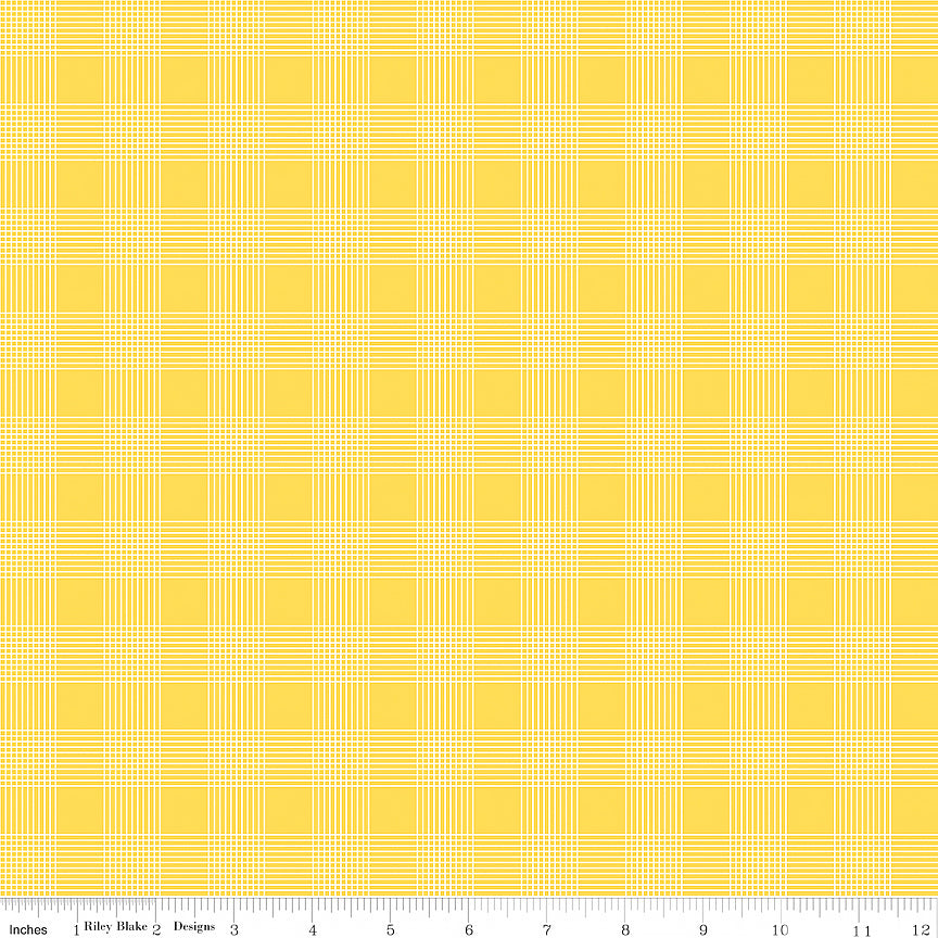 Egg Hunt Plaid Yellow