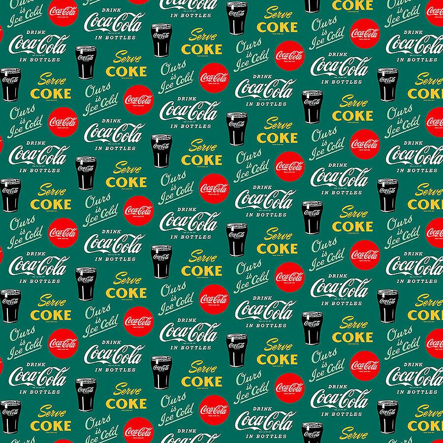 Coca-Cola Sayings Green
