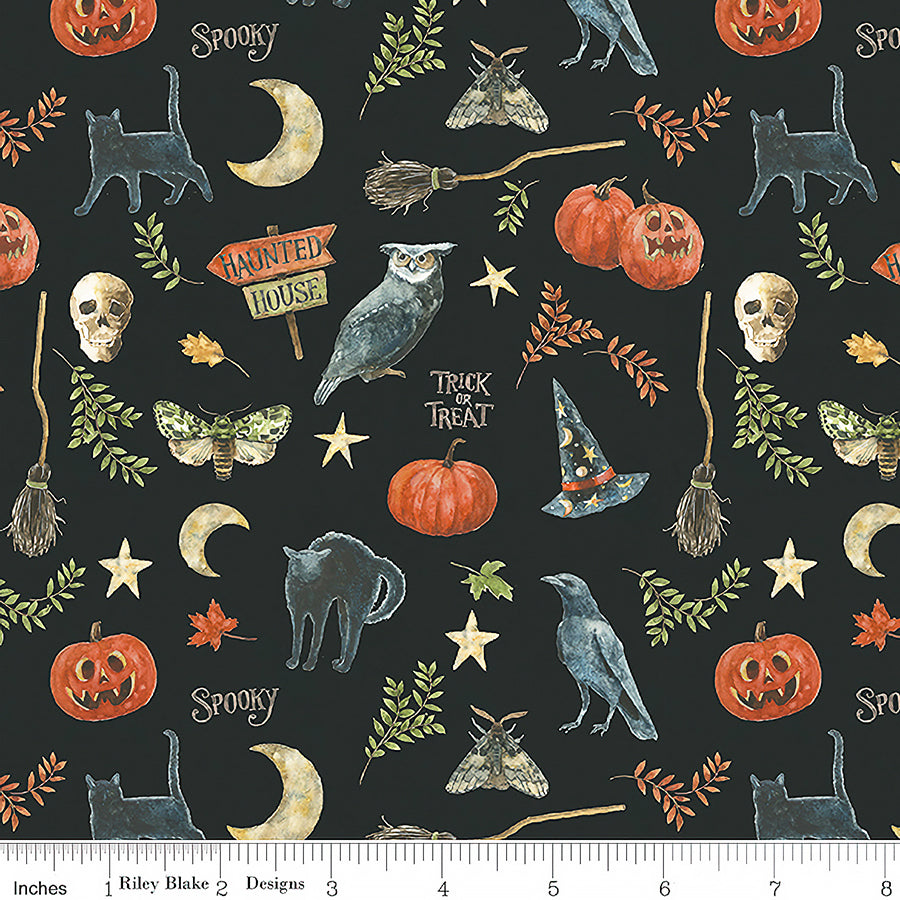 Trick or Treat Spooky Black