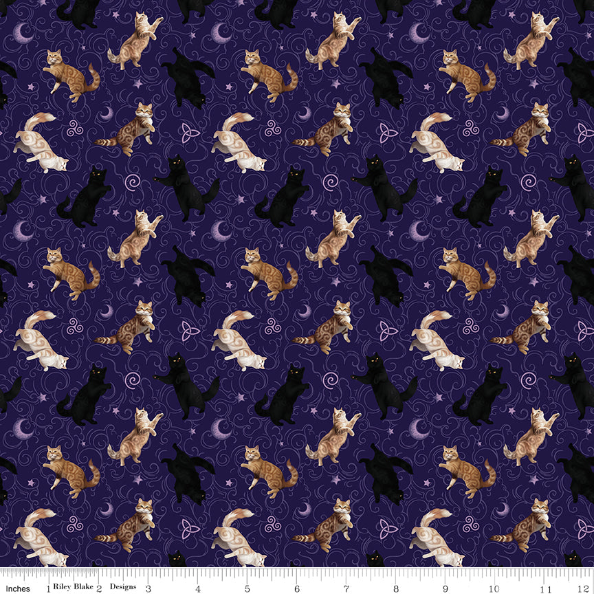 Celtic Cats Kitties Purple
