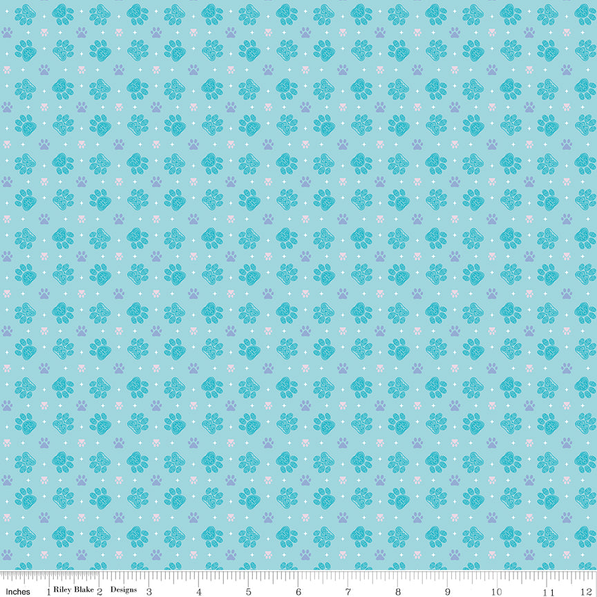Celtic Cats Paws Aqua