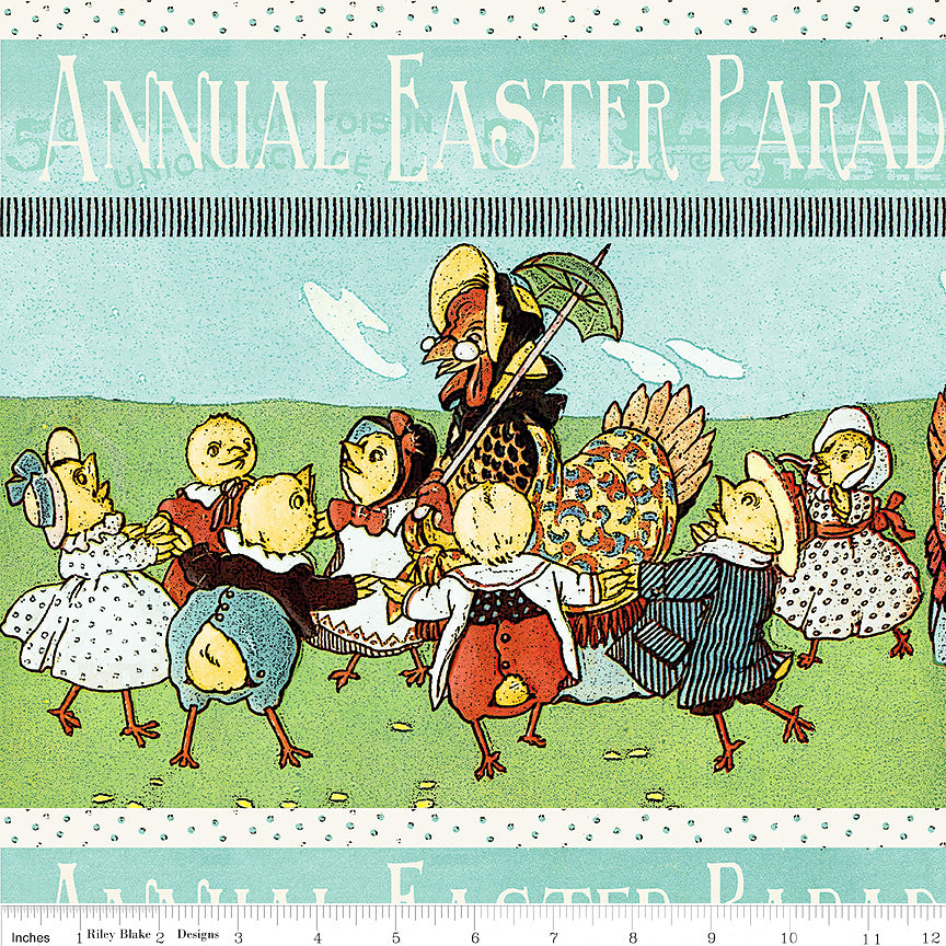 Egg Hunt Border Stripe Multi