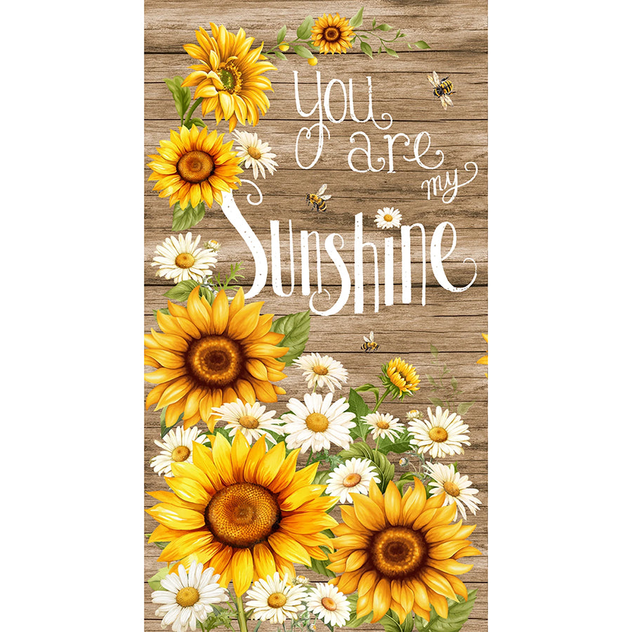You Are My Sunshine 24" Panel Cream