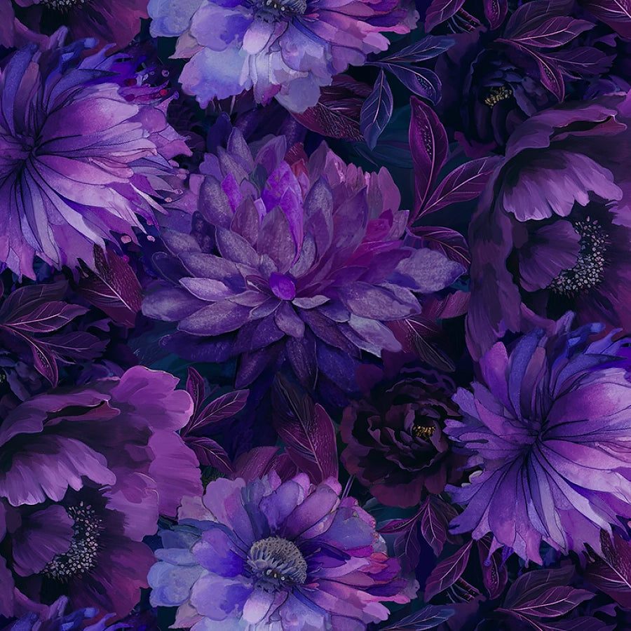 Dragonfly Mist Large Floral Violet