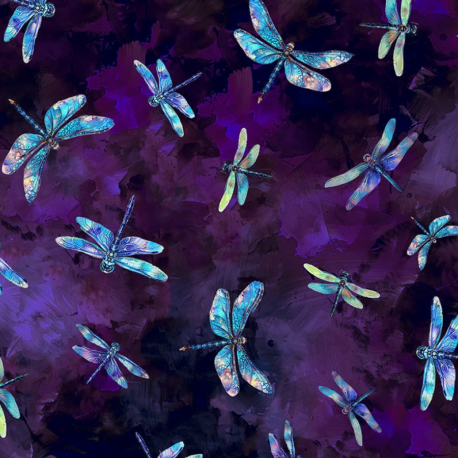 Dragonfly Mist Flying Dragonflies Purple