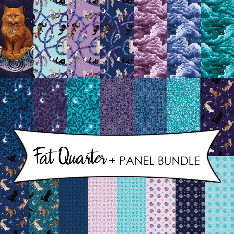 Celtic Cats Fat Quarter + Panel Bundle