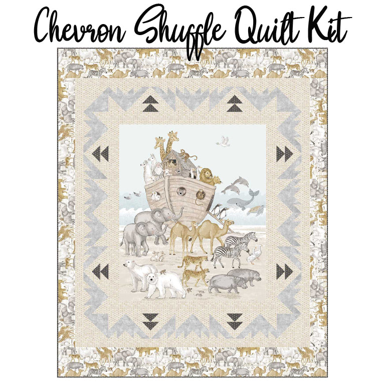 Chevron Shuffle Quilt Kit with Two by Two from Northcott