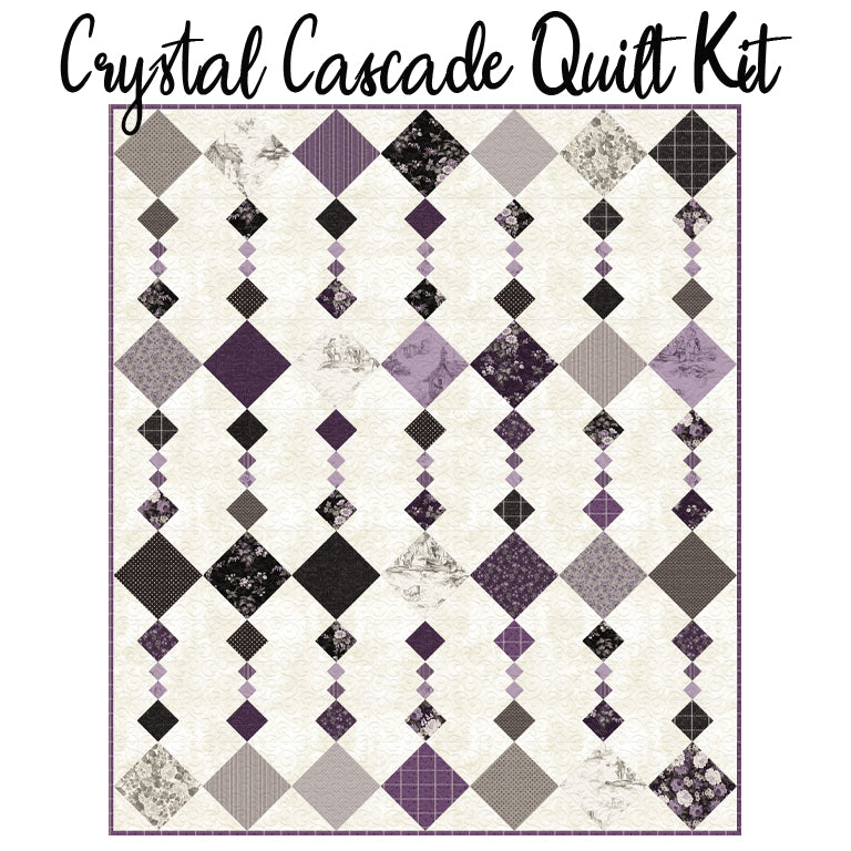 Crystal Cascade Quilt Kit with Blackberry Bramble from Wilmington