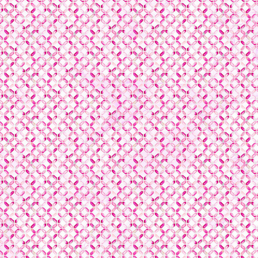 Northcott Concerto Geo Petal Pink 1 Yard Cut