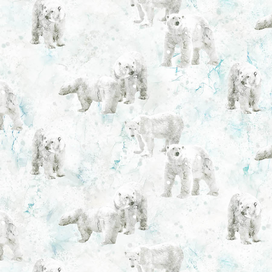 Tundra Crossing Polar Bears White