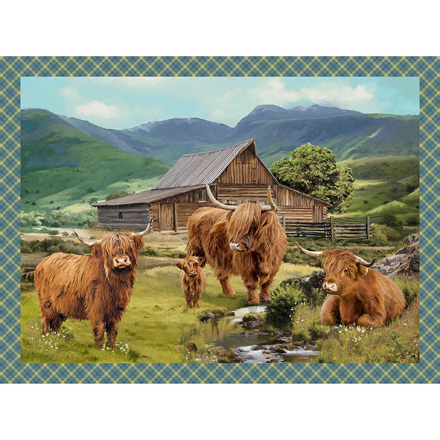 Highland Home 32" Panel Green Multi