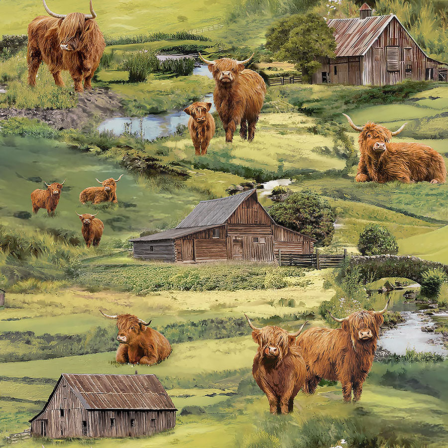 Highland Home Scenic Green Multi