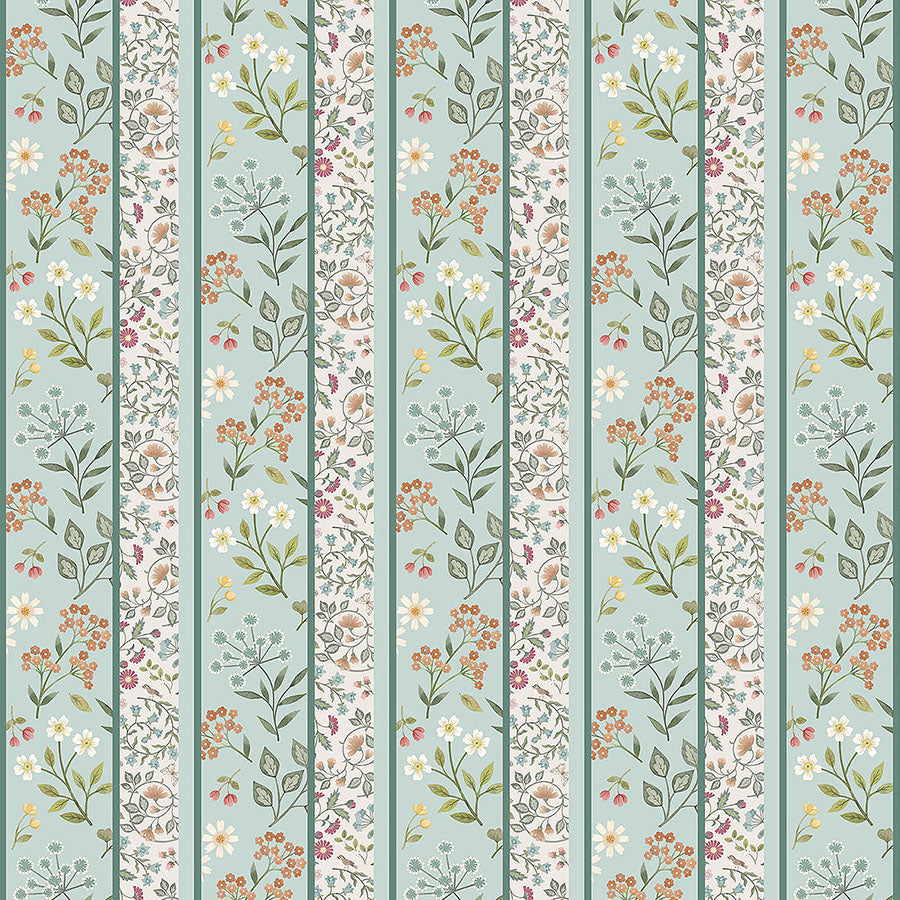 Woodland Heart Small Stripe Blue Multi