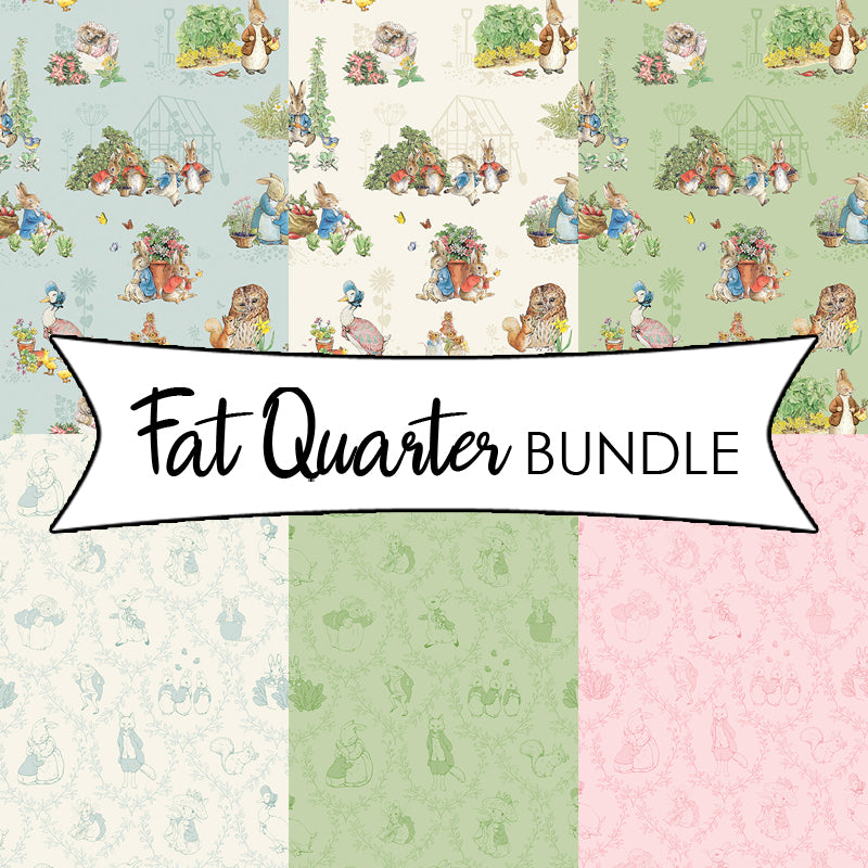 Designer Flannel Peter Rabbit & Friends Fat Quarter Bundle