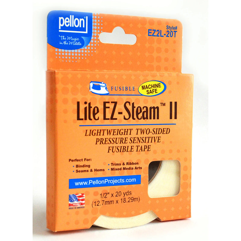 Lite EZ-Steam II 1/2" Lightweight Two-Sided Fusible Tape by Pellon