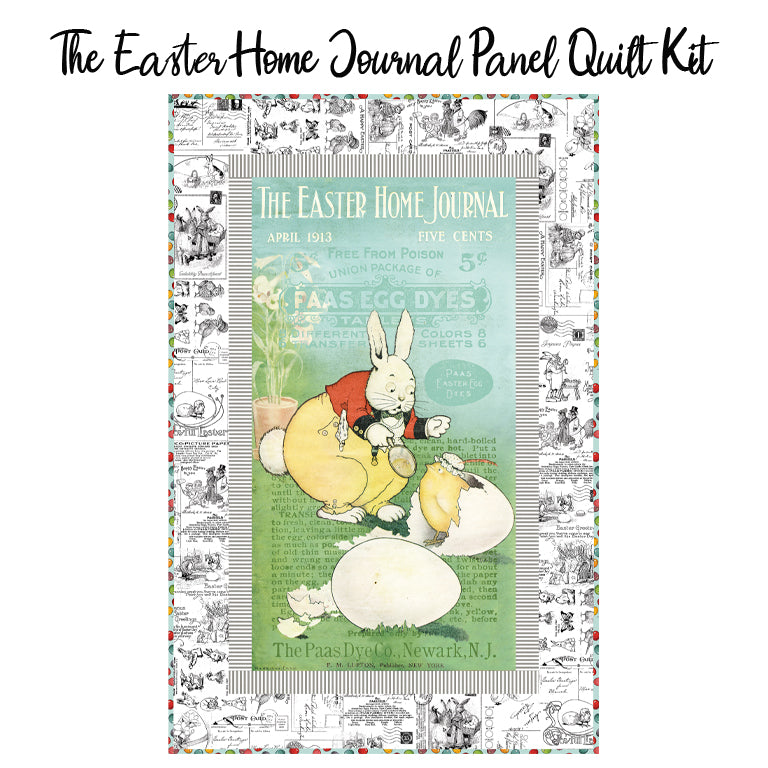 The Easter Home Journal Panel Quilt Kit with Egg Hunt from Riley Blake
