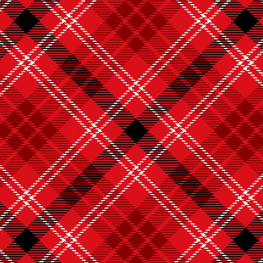 Snow Crew Flannel Bias Plaid Red