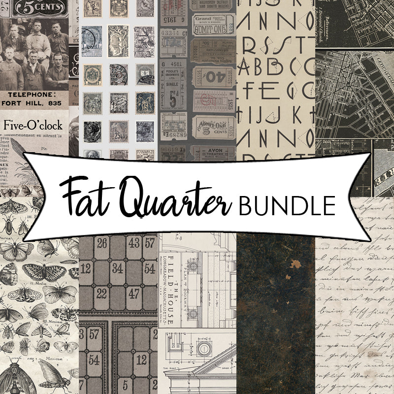 Eclectic Elements Palette - Charcoal Fat Quarter Bundle