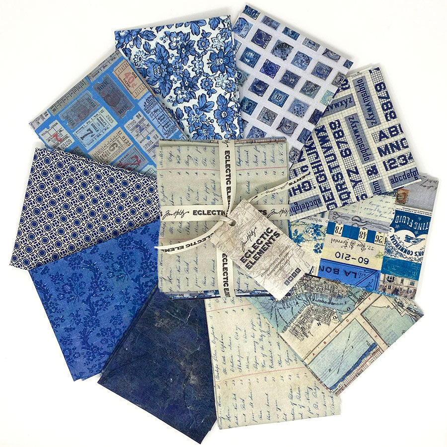 Eclectic Elements Palette - Indigo Fat Quarter Bundle