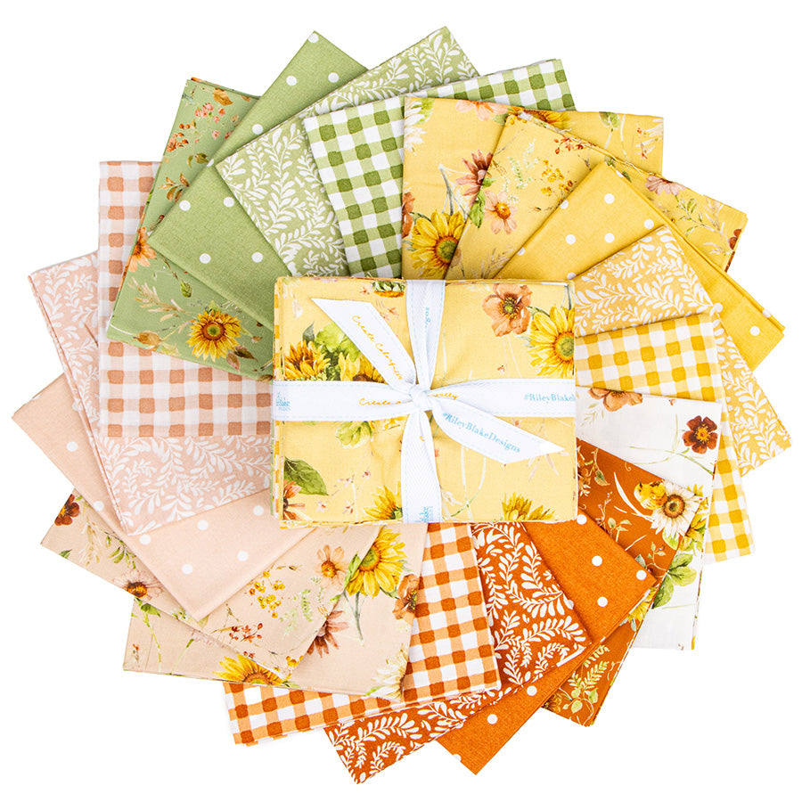 Sunflower Whispers Fat Quarter Bundle