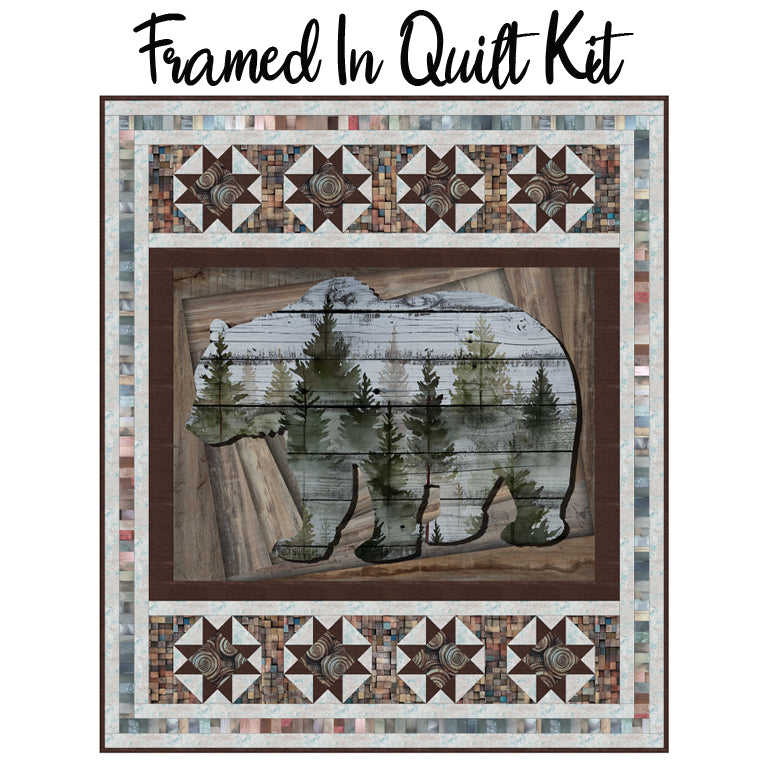 Framed In Quilt Kit with Out of the Woodwork from Studio E