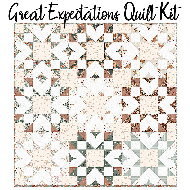 Great Expectations Quilt Kit with Charmwood from Figo