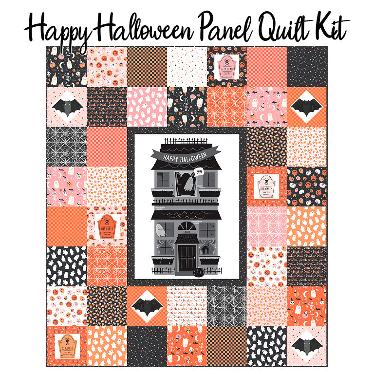 Happy Halloween Panel Quilt Kit with Hey Pumpkin from Riley Blake