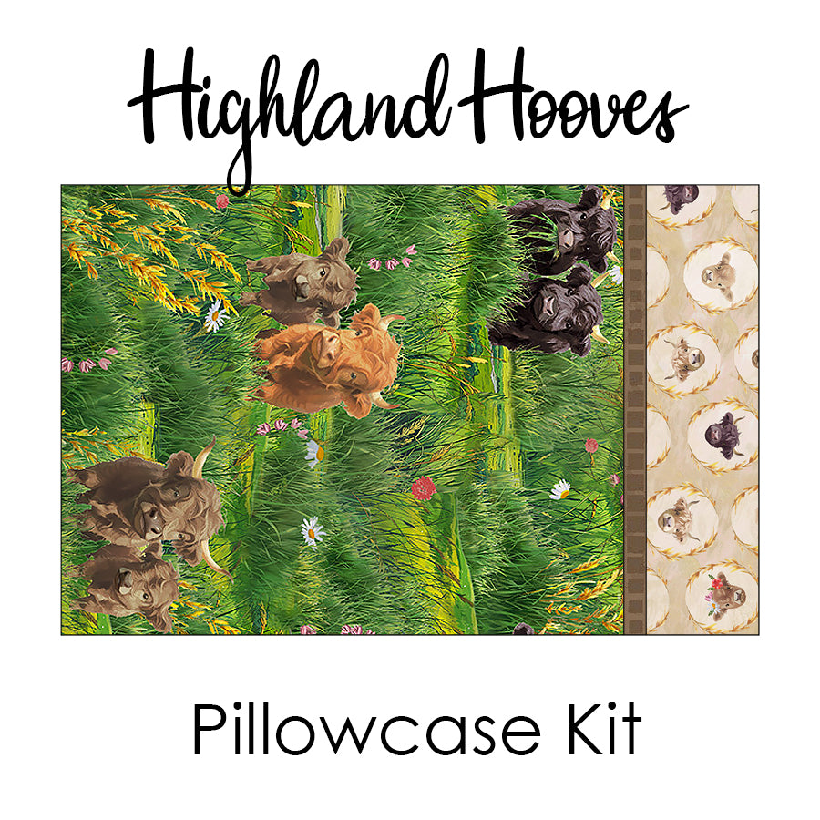 Highland Hooves Pillowcase Kit from Windham