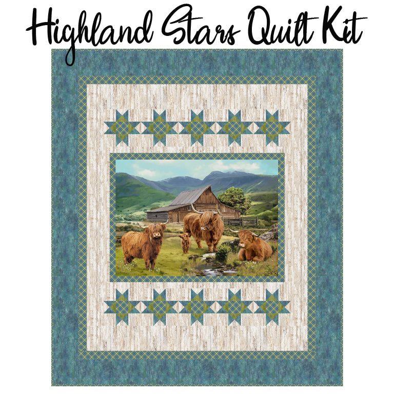 Highland Stars Quilt Kit with Highland Home from Northcott