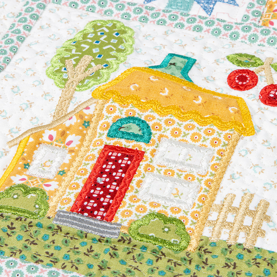 Machine Embroidery USB Home Town by Lori Holt for Riley Blake