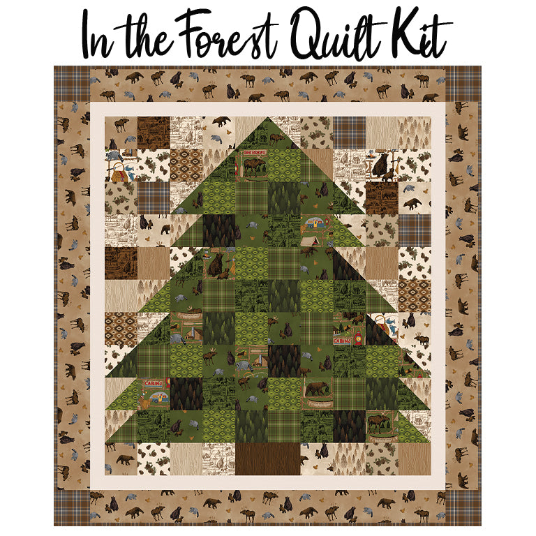 In the Forest Quilt Kit with Pine Grove from Riley Blake