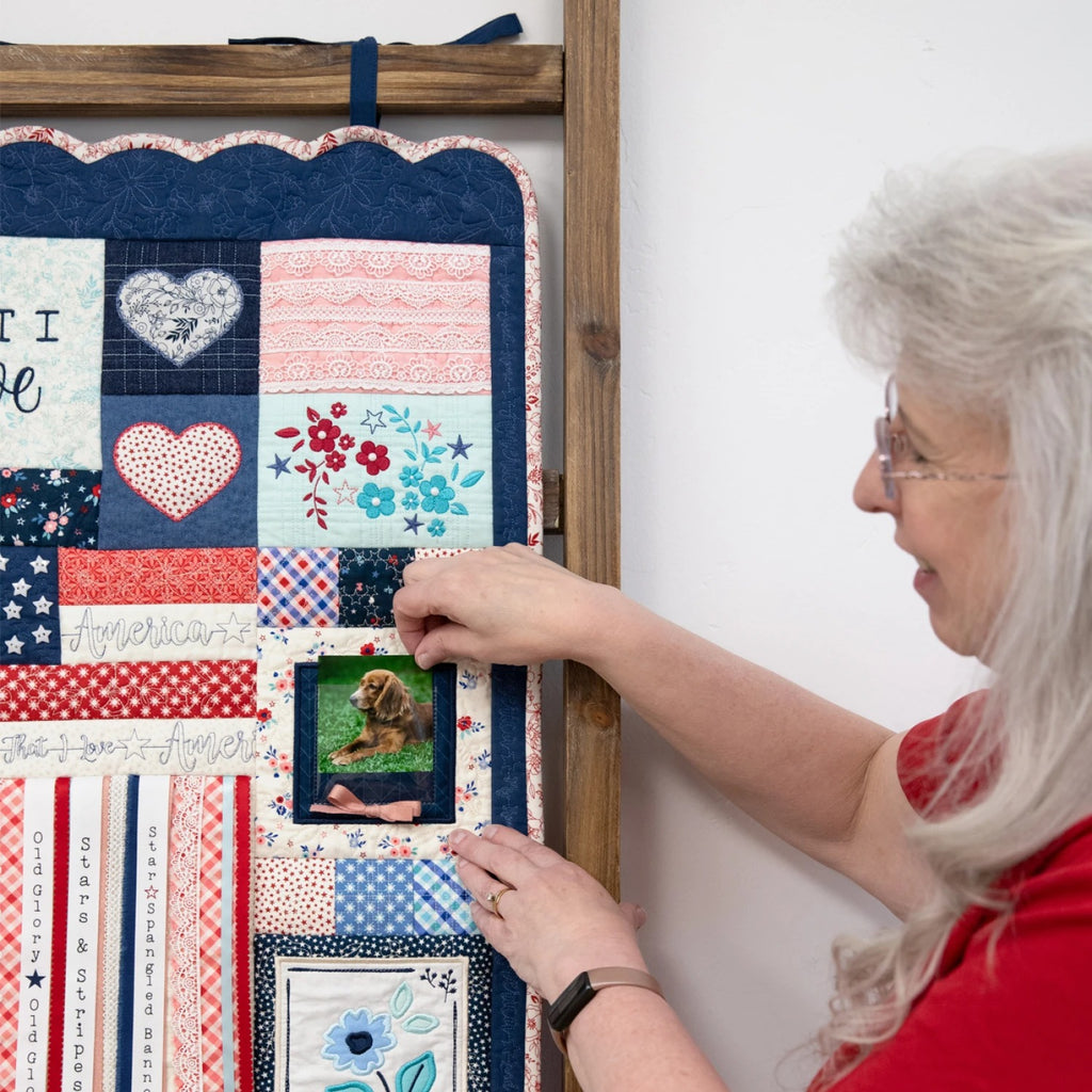 Star-Spangled Beauty Ladder Quilt Kit by Kimberbell for Maywood Studio