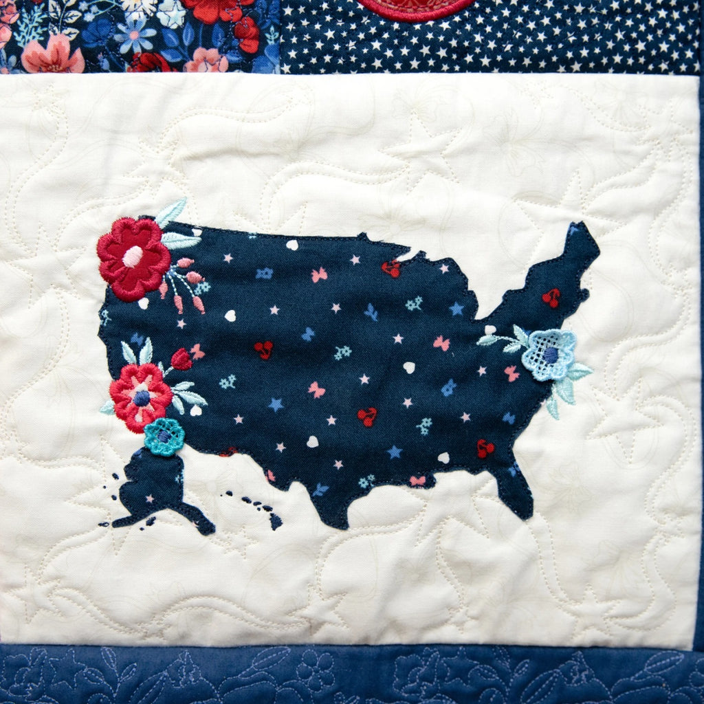 Star-Spangled Beauty Ladder Quilt Kit by Kimberbell for Maywood Studio