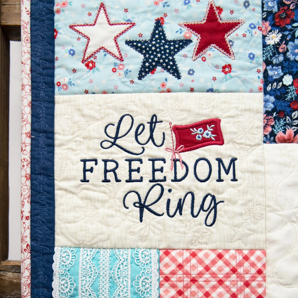 Star-Spangled Beauty Ladder Quilt Kit by Kimberbell for Maywood Studio