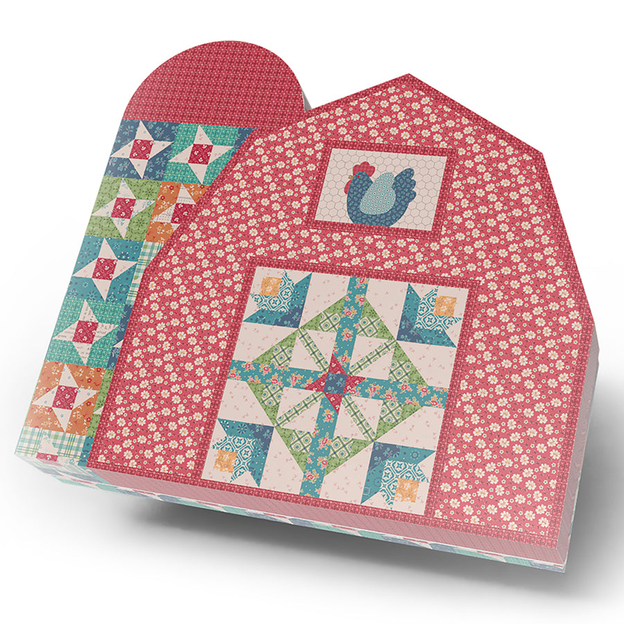 Lori Holt The Hen House Boxed Quilt Kit with Farmer's Daughter from Riley Blake
