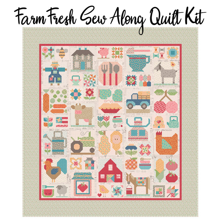 Lori Holt Farm Fresh Sew Along Boxed Quilt Kit with Farmer's Daughter from Riley Blake
