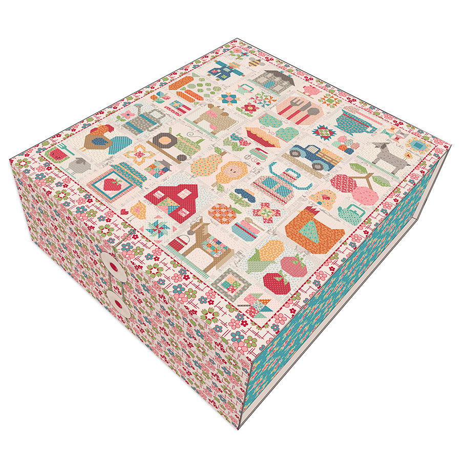 Lori Holt Farm Fresh Sew Along Boxed Quilt Kit with Farmer's Daughter from Riley Blake
