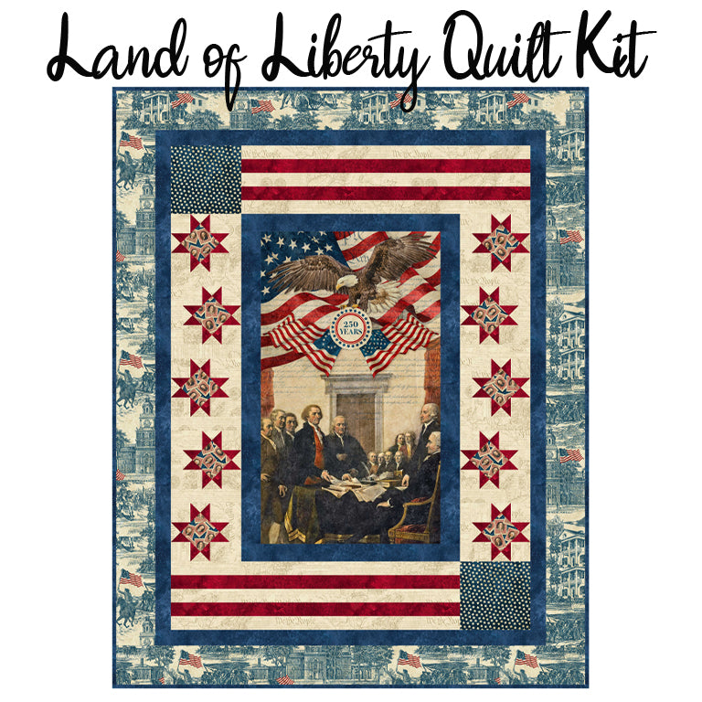 Land of Liberty Quilt Kit with Stonehenge America 250 from Northcott