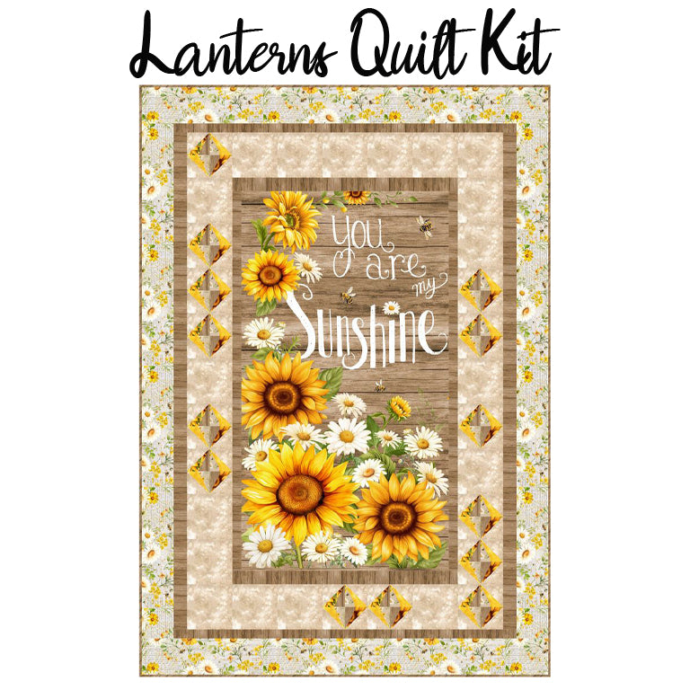 Lanterns Quilt Kit with You Are My Sunshine from Timeless Treasures
