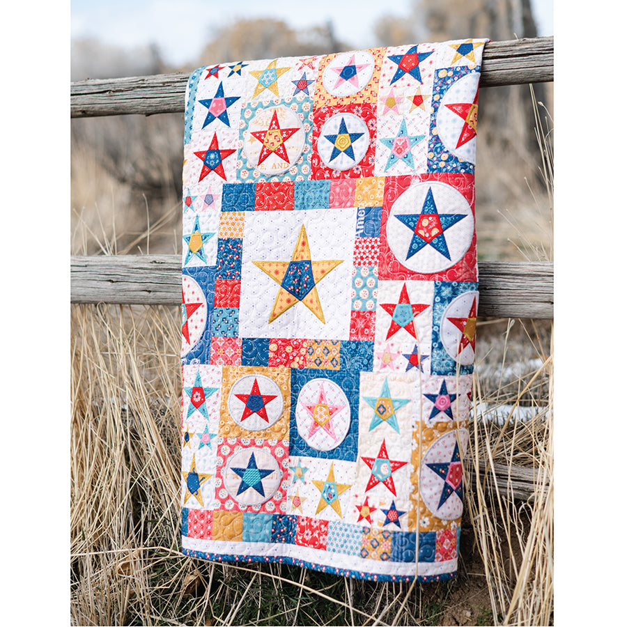 Machine Embroidery USB Americana Farmhouse Star Quilt by Lori Holt for Riley Blake